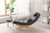 COOLMORE living room Comfortable rocking chair with Footrest/Headrest living room chair Beige