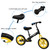 Kids Balance Bike Height Adjustable Yellow YF