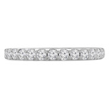 3/4 CTW Round Lab Created Diamond  3/4 Way Semi-Eternity Anniversary Wedding Band Ring in 14K White Gold (MD250221)