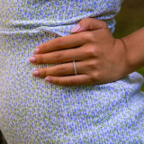 3/4 CTW Round Lab Created Diamond  3/4 Way Semi-Eternity Anniversary Wedding Band Ring in 14K White Gold (MD250221)