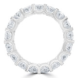 5 3/8 CTW Oval Lab Created Diamond  Shared-prong Eternity Anniversary Wedding Band Ring in 14K White Gold *Size 6 Only* (MD250222)