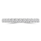 1/2 CTW Round Diamond Semi-Eternity Anniversary Wedding Band Ring in 14K White Gold (MD200462)