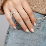 2 CT Marquise Lab Created Diamond  Cathedral Solitaire Engagement Ring in 14K Rose Gold (MD250242)