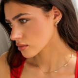 1 1/2 CTW Emerald Lab Created Diamond  Bezel Set Huggie Earrings in 14K Yellow Gold (MD250309)