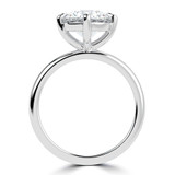 2 2/5 CT Round Lab Created Diamond  Compass Prong Solitaire Engagement Ring in 14K White Gold (MD250402)
