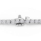 9 3/4 CTW Round Lab Created Diamond  Tennis Necklace in 14K White Gold (MD240329)