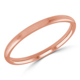 2 MM Comfort Fit Classic Womens Wedding Band in Rose Gold (MDVBC0001-2MM-R)