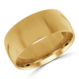 9 MM Comfort Fit Classic Mens Wedding Band in Yellow Gold (MDVBC0002-9MM-Y)