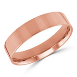 5 MM Classic Womens Wedding Band in Rose Gold (MDVBC0003-5MM-R)