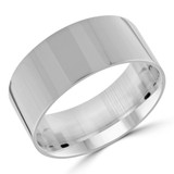 10 MM Classic Womens Wedding Band in White Gold (MDVBC0003-10MM-W)