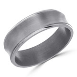 7 MM Alternative Mens Wedding Band in Grey Tantalum (MDVBA0024)