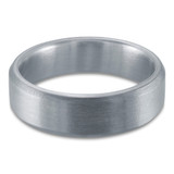 7 MM Tantalum Center Alternative Mens Wedding Band in 14K White Gold (MDVBA0082)