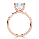 Princess Lab Created Diamond Solitaire Engagement Ring in Rose Gold (MVSLG1333-R)