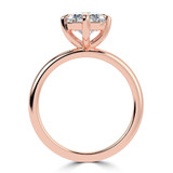 Radiant Lab Created Diamond Compass Prong Solitaire Engagement Ring in Rose Gold (MVSLG1356-R)