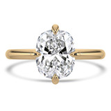 Cushion Lab Created Diamond Compass Prong Solitaire Engagement Ring in Yellow Gold (MVSLG1357-Y)