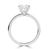 Princess Lab Created Diamond Solitaire Engagement Ring in White Gold (MVSLG1374-W)