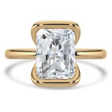Radiant Lab Created Diamond Tension Set Solitaire Engagement Ring in Yellow Gold (MVSLG1402-Y)