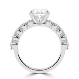 Pear Lab Created Diamond Solitaire with Accents Engagement Ring in White Gold (MVSLG1407-W)
