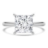 Princess Lab Created Diamond Solitaire Engagement Ring in White Gold (MVSLG1441-W)