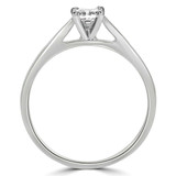 Princess Diamond Solitaire Engagement Ring in White Gold (MVSS0019-W)