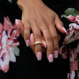 Round Lab Created Diamond Fashion Semi-Eternity Wedding Band Ring in Yellow Gold (MVSXB1016-Y)