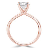 Round Diamond Trellis Solitaire Engagement Ring in Rose Gold (MVS0278-R)