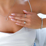 Round Diamond Trellis Solitaire Engagement Ring in White Gold (MVS0278-W)