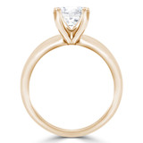 Round Diamond Knife Edge Solitaire Engagement Ring in Yellow Gold (MVS0279-Y)