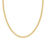 Hollow Franco  Chain Necklace in Yellow Gold  (MDVSC0034)