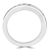 Round Diamond Channel Set Semi-Eternity Wedding Band Ring in White Gold (MVSXB1081-W)