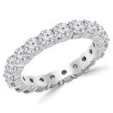 1 1/2 - 1 9/10 CTW Full Eternity Round Diamond Anniversary Wedding Band Ring in White Gold (MVSAR0009-W)