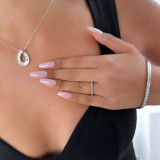 Round Diamond Semi-Eternity Wedding Band Ring in White Gold (MVSXB0006-W)