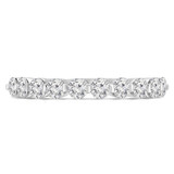 Round Diamond Semi-Eternity Wedding Band Ring in White Gold (MVSXB0054-W)