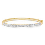 2 4/5 CTW Round Diamond Bangle Bracelet in 14K Yellow Gold (MDR210120)
