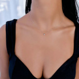 Round Diamond 6-Prong Solitaire Pendant in 14K White Gold (MVSP0002-W)