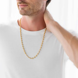Hollow Gucci Chain Necklace in Yellow Gold  (MDVSC0007)