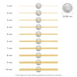 Hollow Flat Mariner Chain Necklace in Yellow Gold  (MDVSC0016)