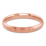 3 MM Comfort Fit Classic Womens Wedding Band in Rose Gold (MDVBC0001-3MM-R)