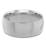 7 MM Comfort Fit Classic Womens Wedding Band in White Gold (MDVBC0001-7MM-W)
