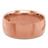 8 MM Comfort Fit Classic Womens Wedding Band in Rose Gold (MDVBC0001-8MM-R)