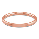 2 MM Comfort Fit Classic Mens Wedding Band in Rose Gold (MDVBC0002-2MM-R)
