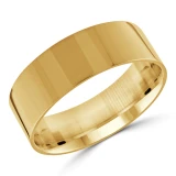 8 MM Classic Womens Wedding Band in Yellow Gold (MDVBC0003-8MM-Y)