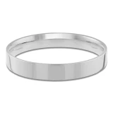 3 MM Classic Mens Wedding Band in White Gold (MDVBC0004-3MM-W)