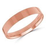 4 MM Classic Mens Wedding Band in Rose Gold (MDVBC0004-4MM-R)