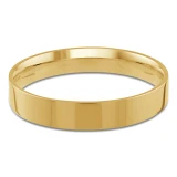 4 MM Classic Mens Wedding Band in Yellow Gold (MDVBC0004-4MM-Y)