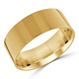9 MM Classic Mens Wedding Band in Yellow Gold (MDVBC0004-9MM-Y)