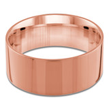 10 MM Classic Mens Wedding Band in Rose Gold (MDVBC0004-10MM-R)