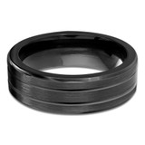 6 MM Alternative Mens Wedding Band in Black Cobalt (MDVBA0006)