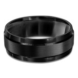 8 MM Alternative Mens Wedding Band in Black Cobalt (MDVBA0010)