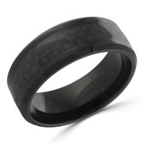 8 MM Alternative Mens Wedding Band in Black Cobalt (MDVBA0012)
